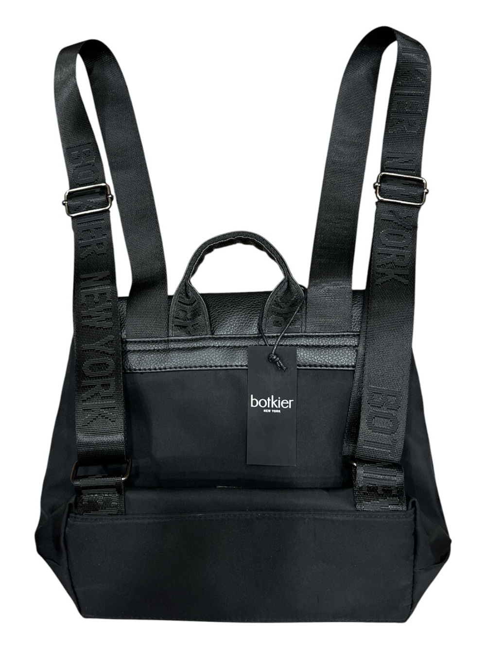 NWT’S Botkier New York Trigger Mini Backpack in sleek black & Faux Leather Trim